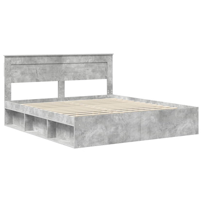 Struttura del letto Calcestruzzo 180 x 200 cm Pino massello | homemem39