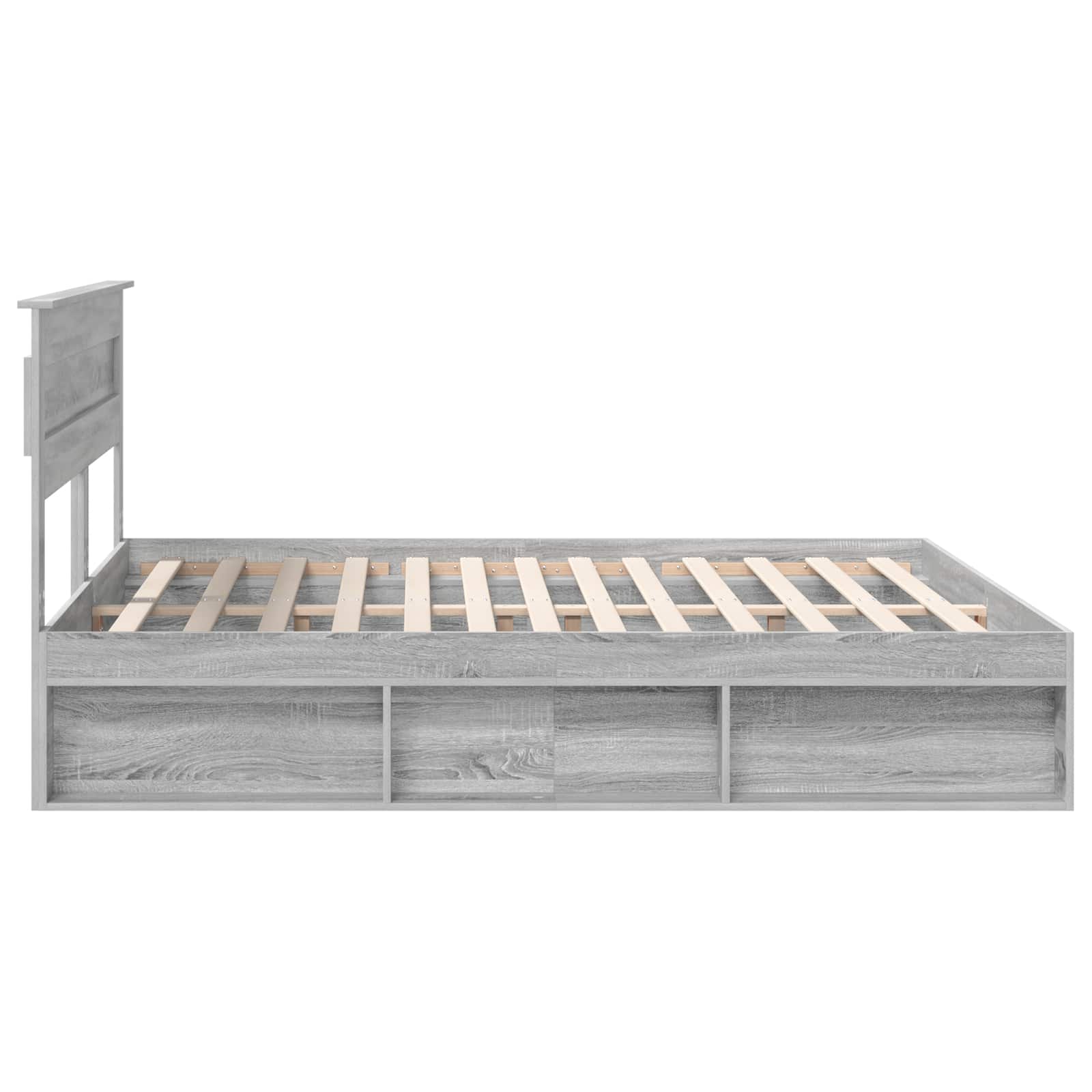 Struttura del letto Grigio Sonoma 180 x 200 cm Pino massello | homemem39