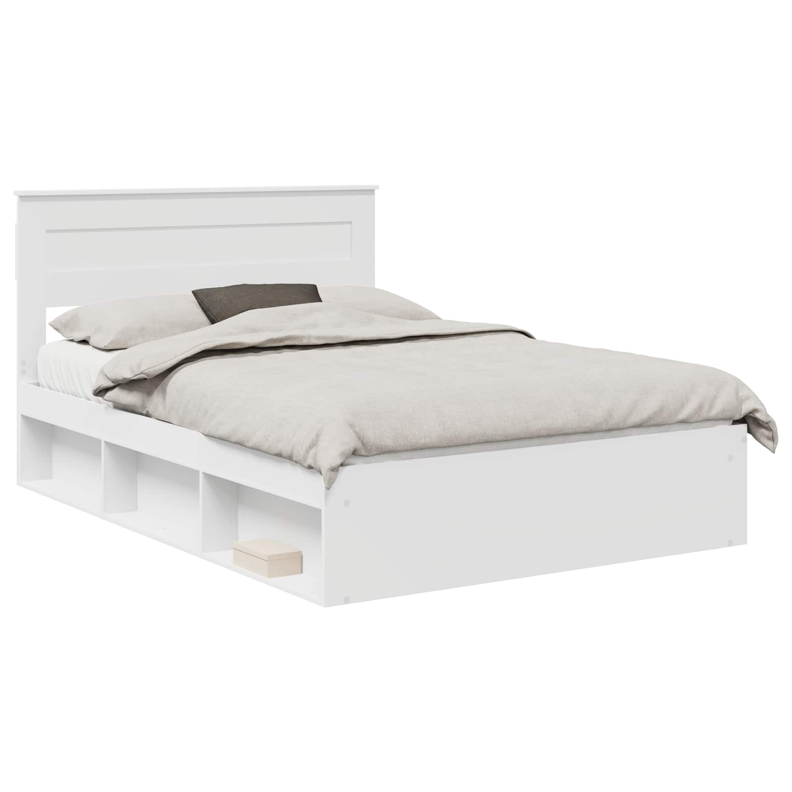 Struttura del letto Bianco 160 x 200 cm Pino massello | homemem39