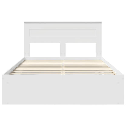 Struttura del letto Bianco 160 x 200 cm Pino massello | homemem39