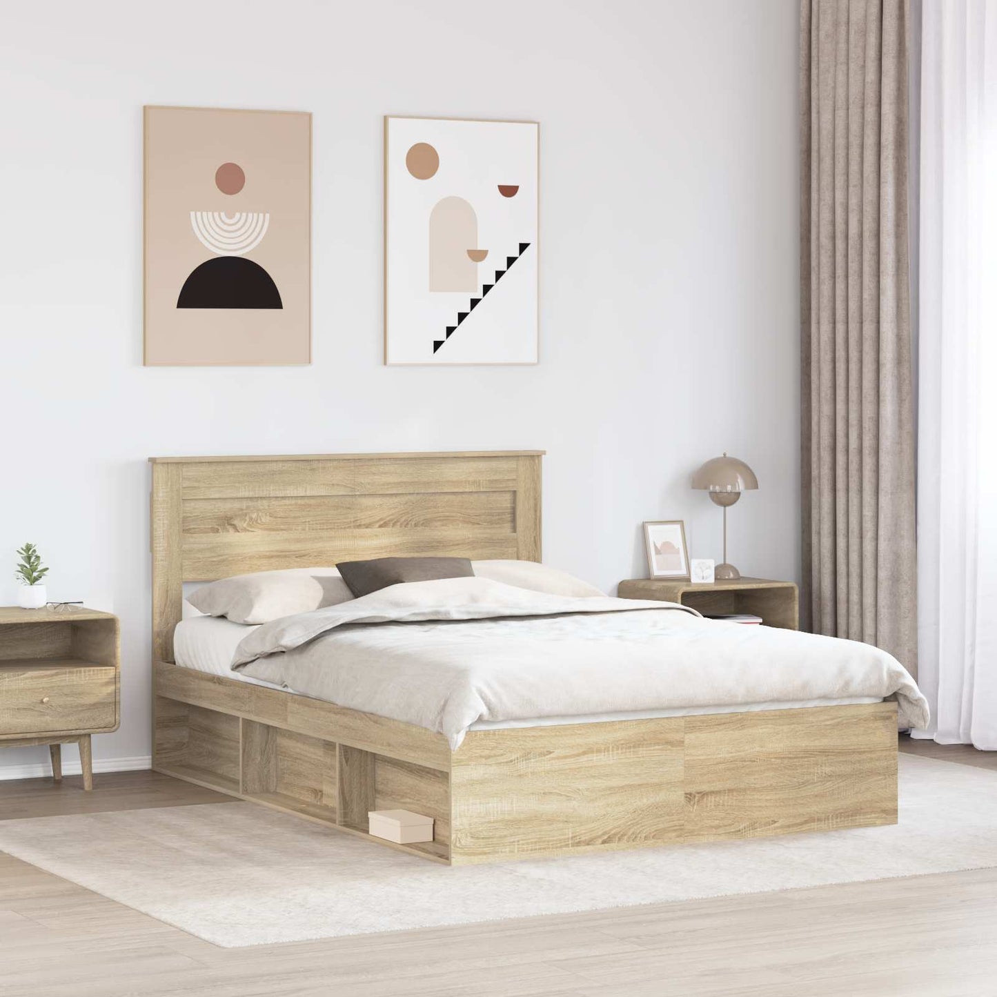 Struttura del letto Sonoma 160 x 200 cm Pino massello | homemem39