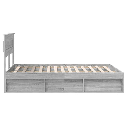 Struttura del letto Grigio Sonoma 160 x 200 cm Pino massello | homemem39