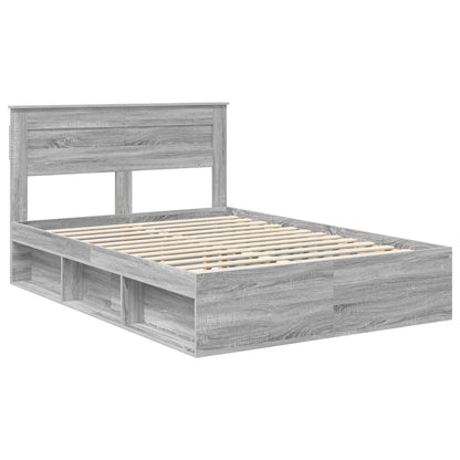 Struttura del letto Grigio Sonoma 150 x 200 cm Pino massello | homemem39