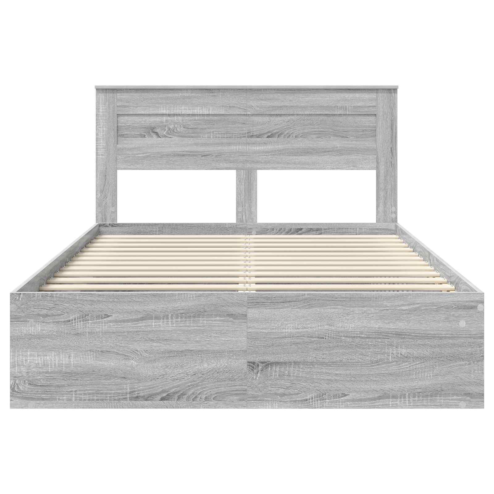 Struttura del letto Grigio Sonoma 140 x 190 cm Pino massello | homemem39