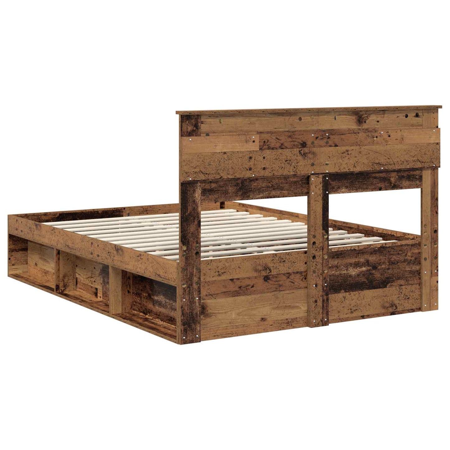 Struttura del letto Legno vecchio 140 x 190 cm Pino massello | homemem39