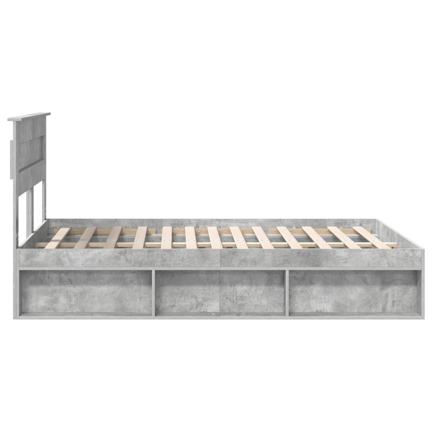 Struttura del letto Calcestruzzo 140 x 200 cm Pino massello | homemem39