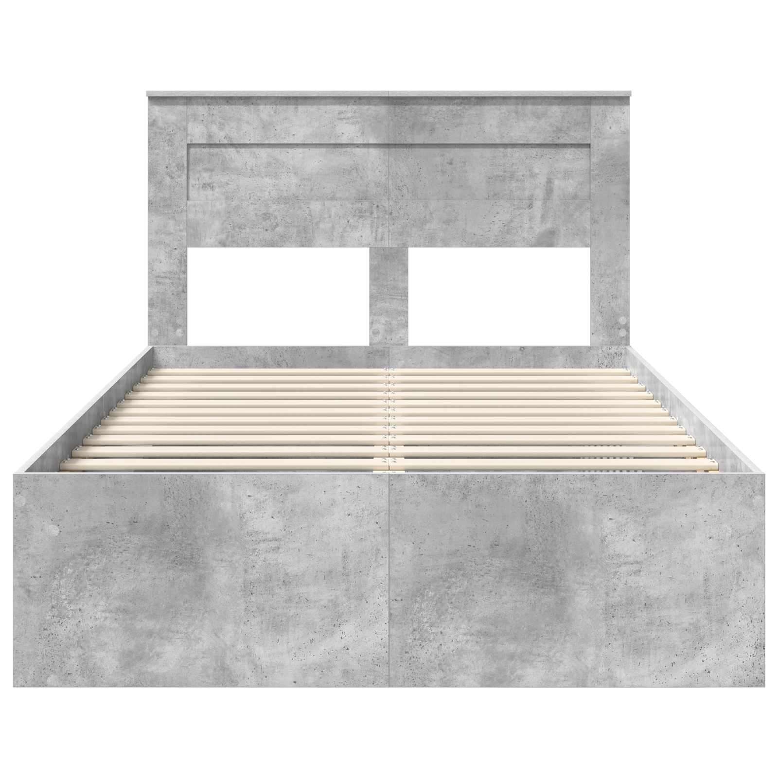Struttura del letto Grigio Concretè 135 x 190 cm Pino massello | homemem39