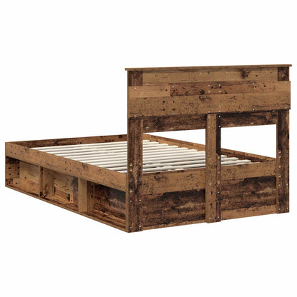 Struttura del letto Legno vecchio 135 x 190 cm Pino massello | homemem39