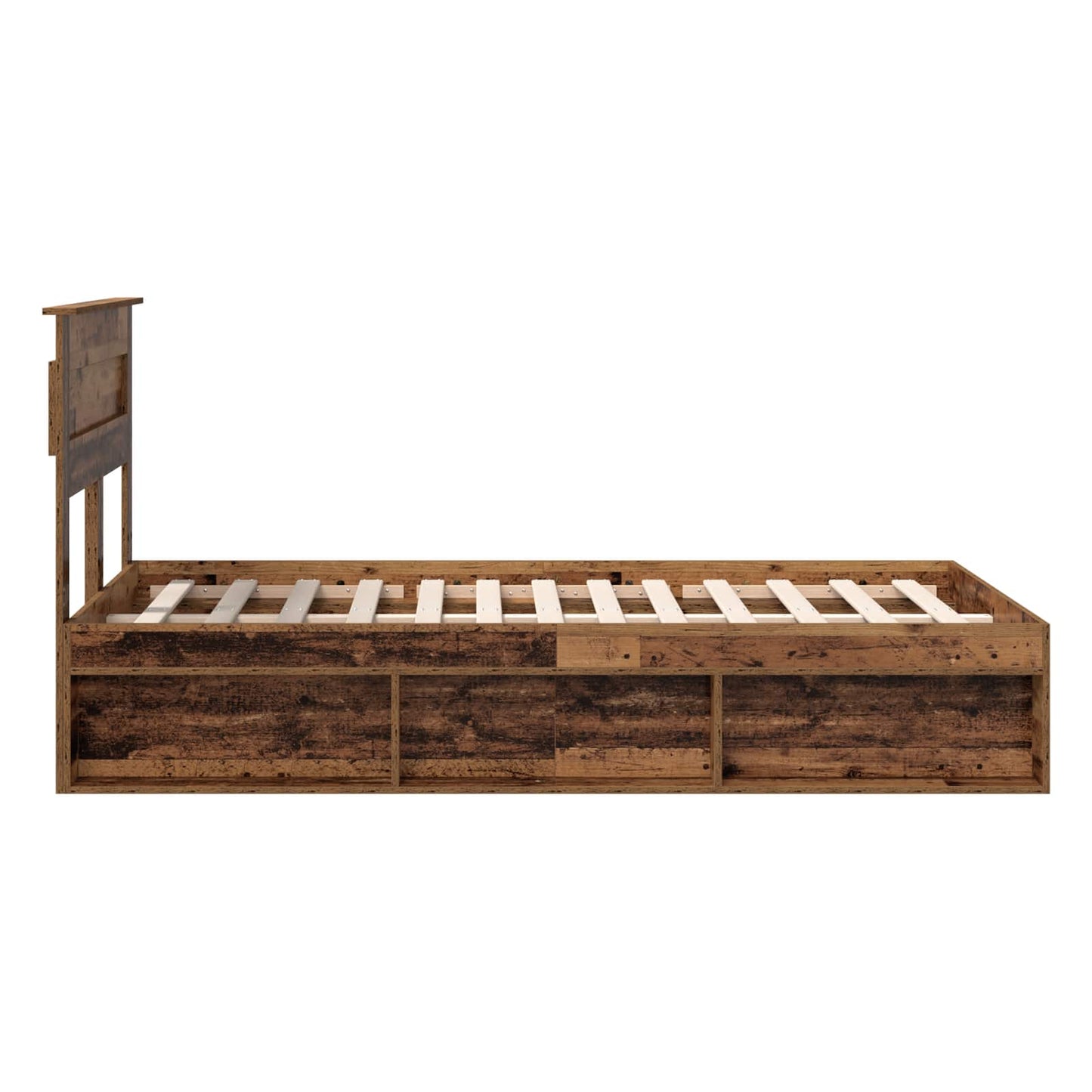 Struttura del letto Legno vecchio 135 x 190 cm Pino massello | homemem39