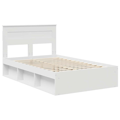 Struttura del letto Bianco 120 x 190 cm Pino massello | homemem39