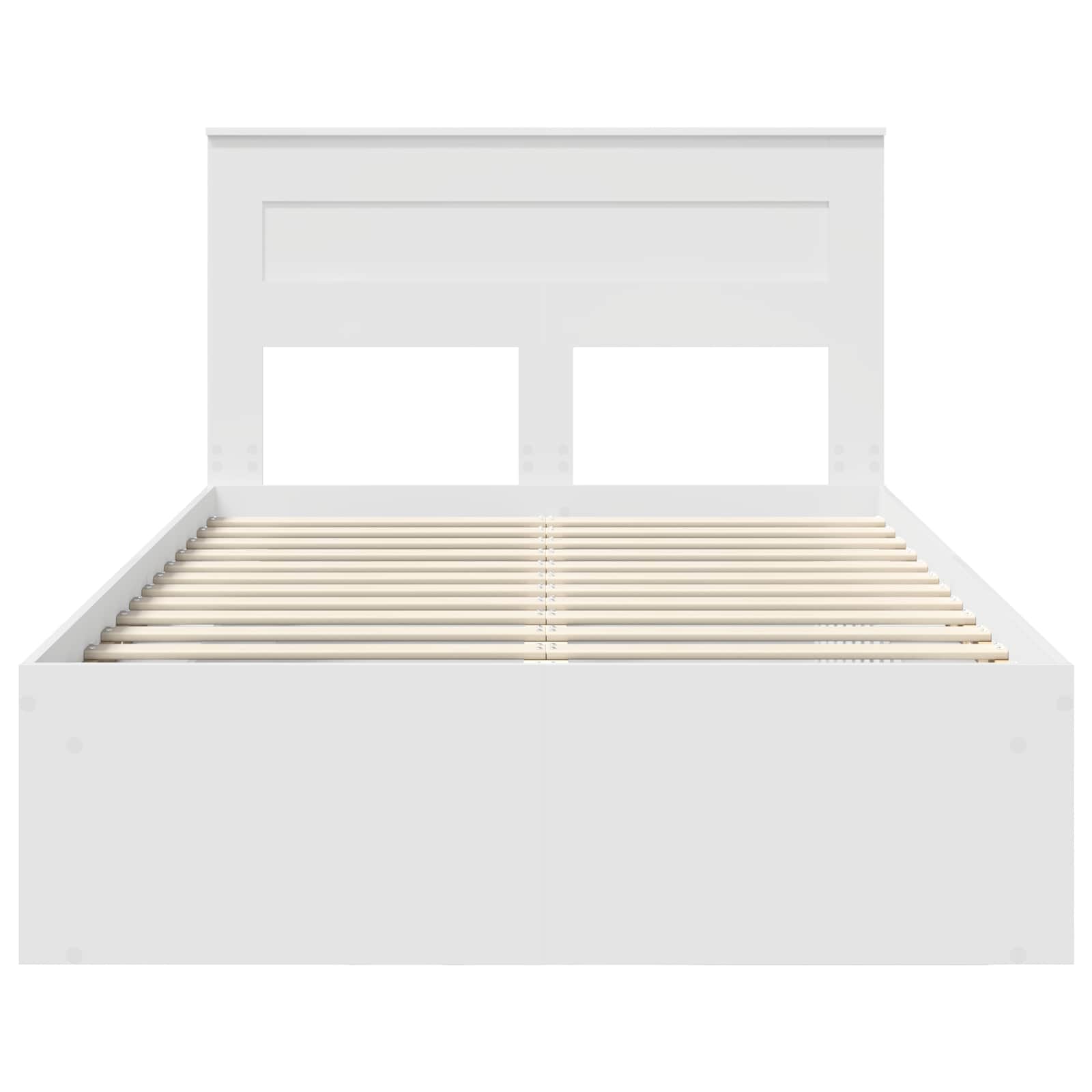 Struttura del letto Bianco 120 x 190 cm Pino massello | homemem39