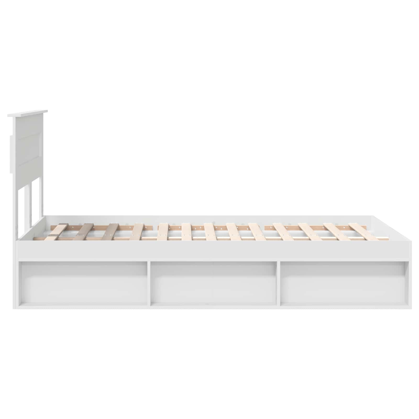 Struttura del letto Bianco 120 x 190 cm Pino massello | homemem39