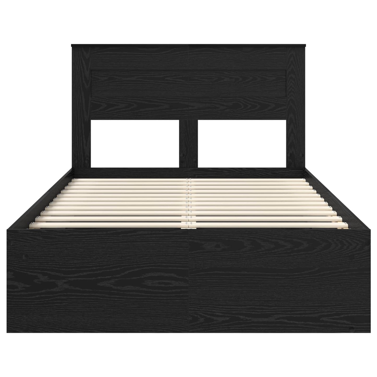 Struttura del letto Nero 120 x 190 cm Pino massello | homemem39