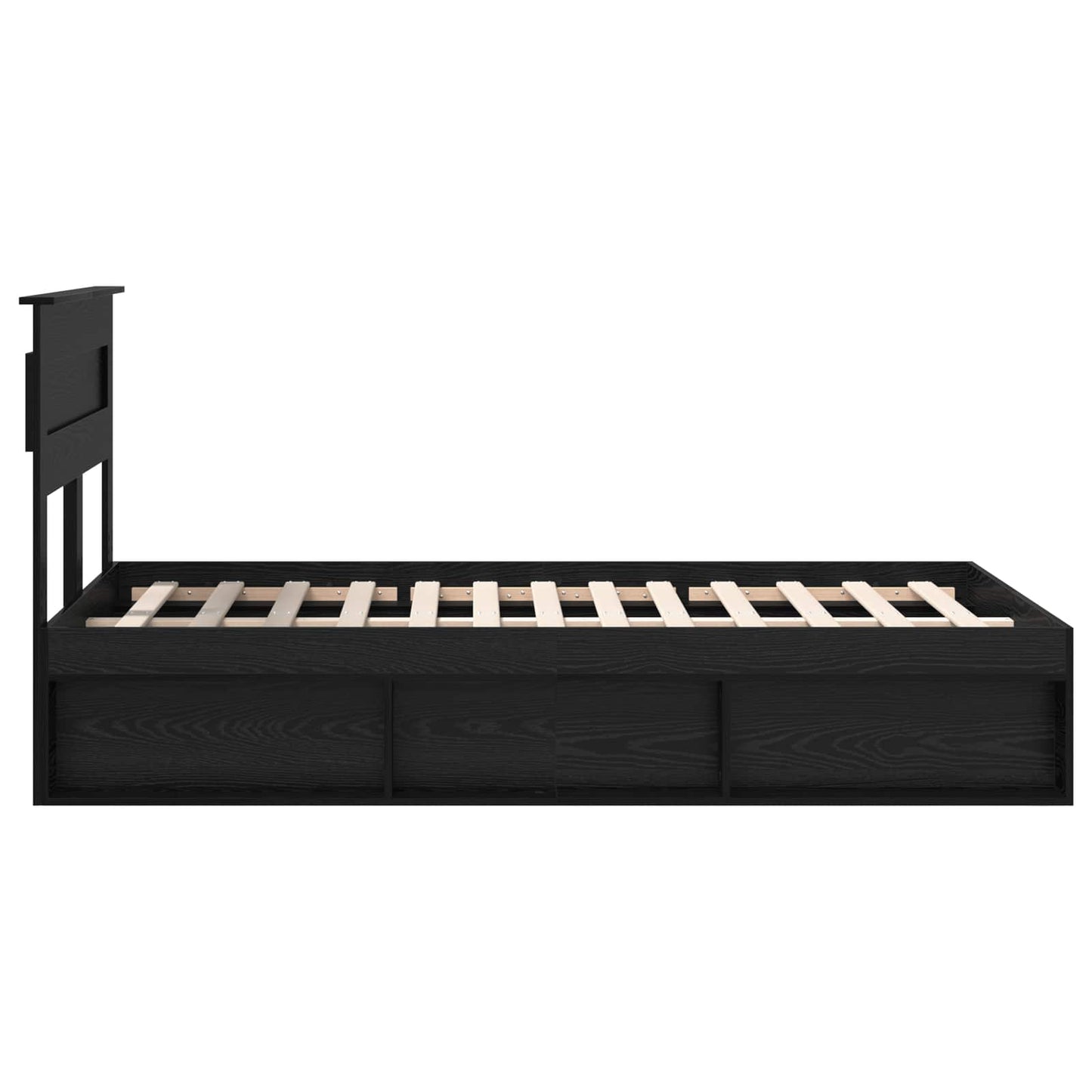 Struttura del letto Nero 120 x 190 cm Pino massello | homemem39