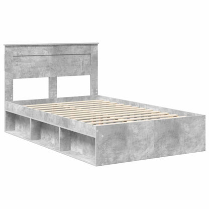 Struttura del letto Calcestruzzo 120 x 190 cm Pino massello | homemem39