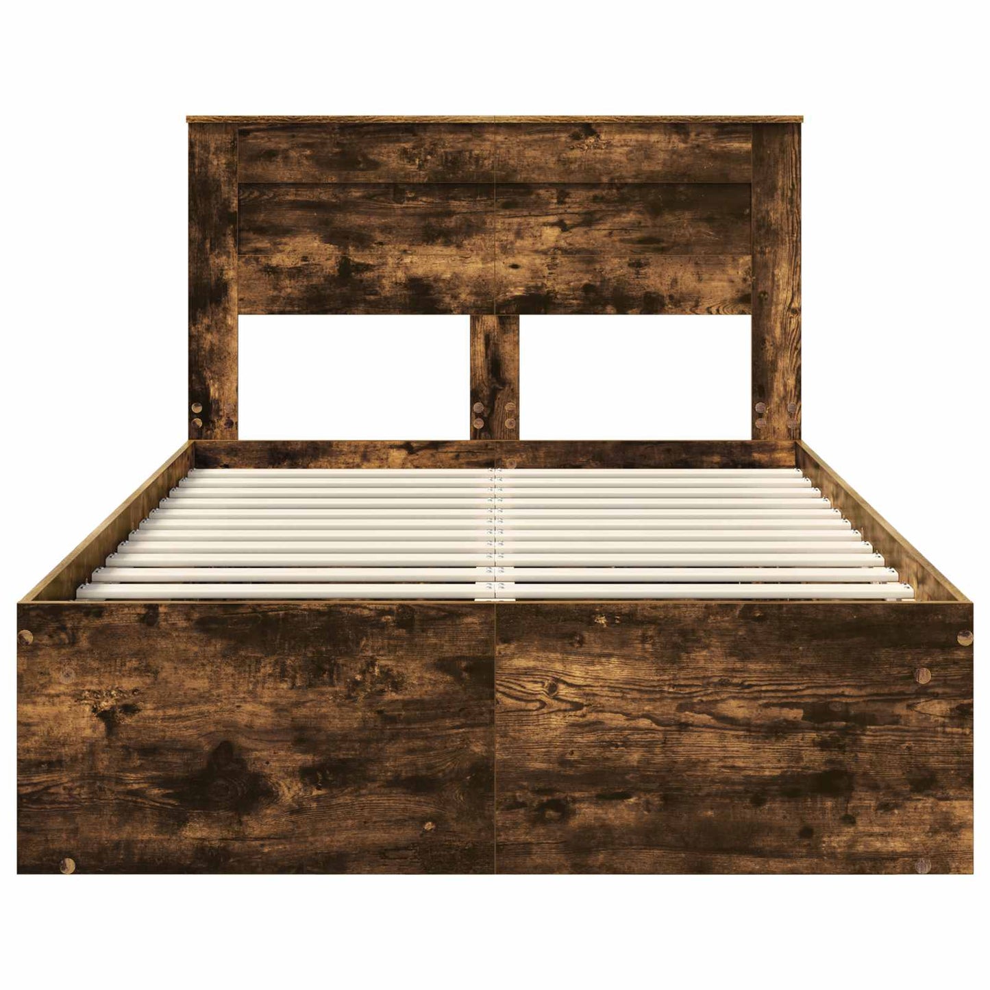 Struttura del letto Rovere fumé 120 x 190 cm Pino massello | homemem39
