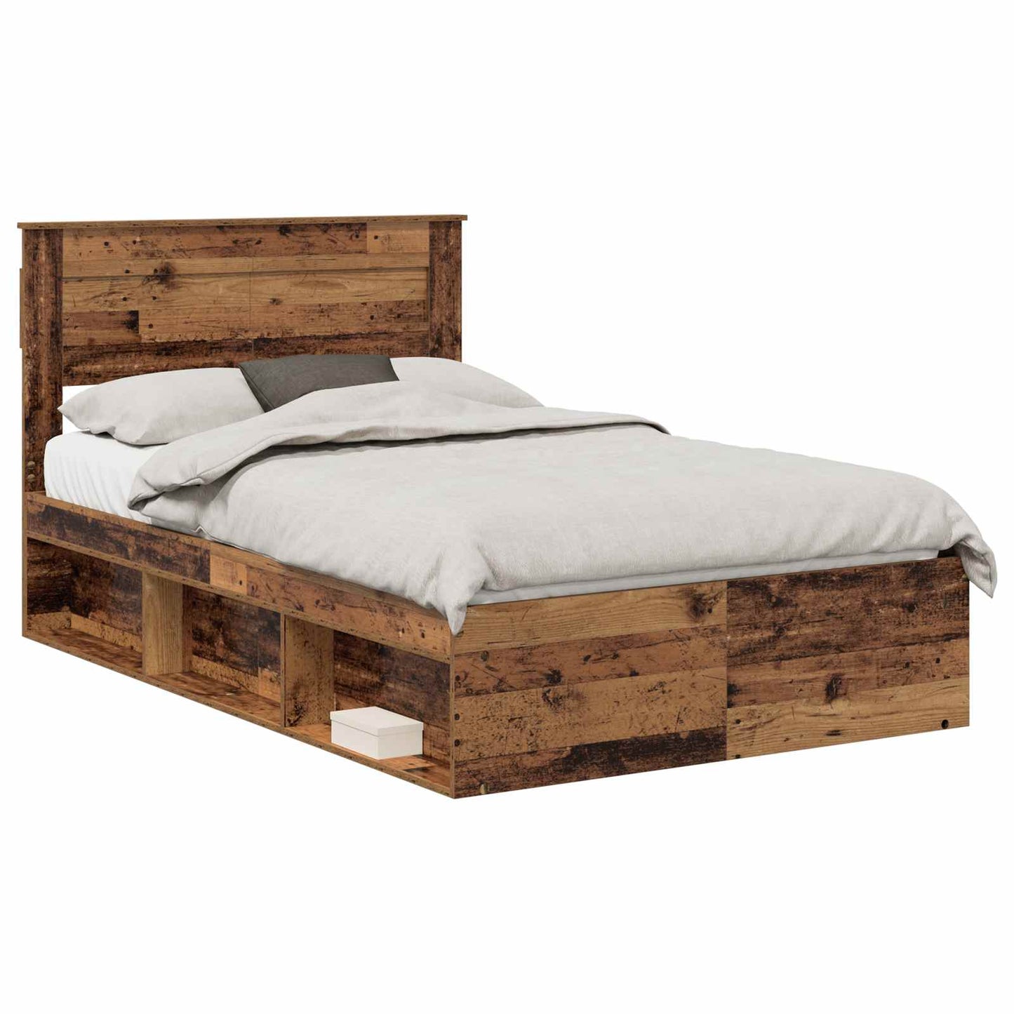 Struttura del letto Legno vecchio 120 x 190 cm Pino massello | homemem39