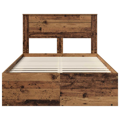 Struttura del letto Legno vecchio 120 x 190 cm Pino massello | homemem39