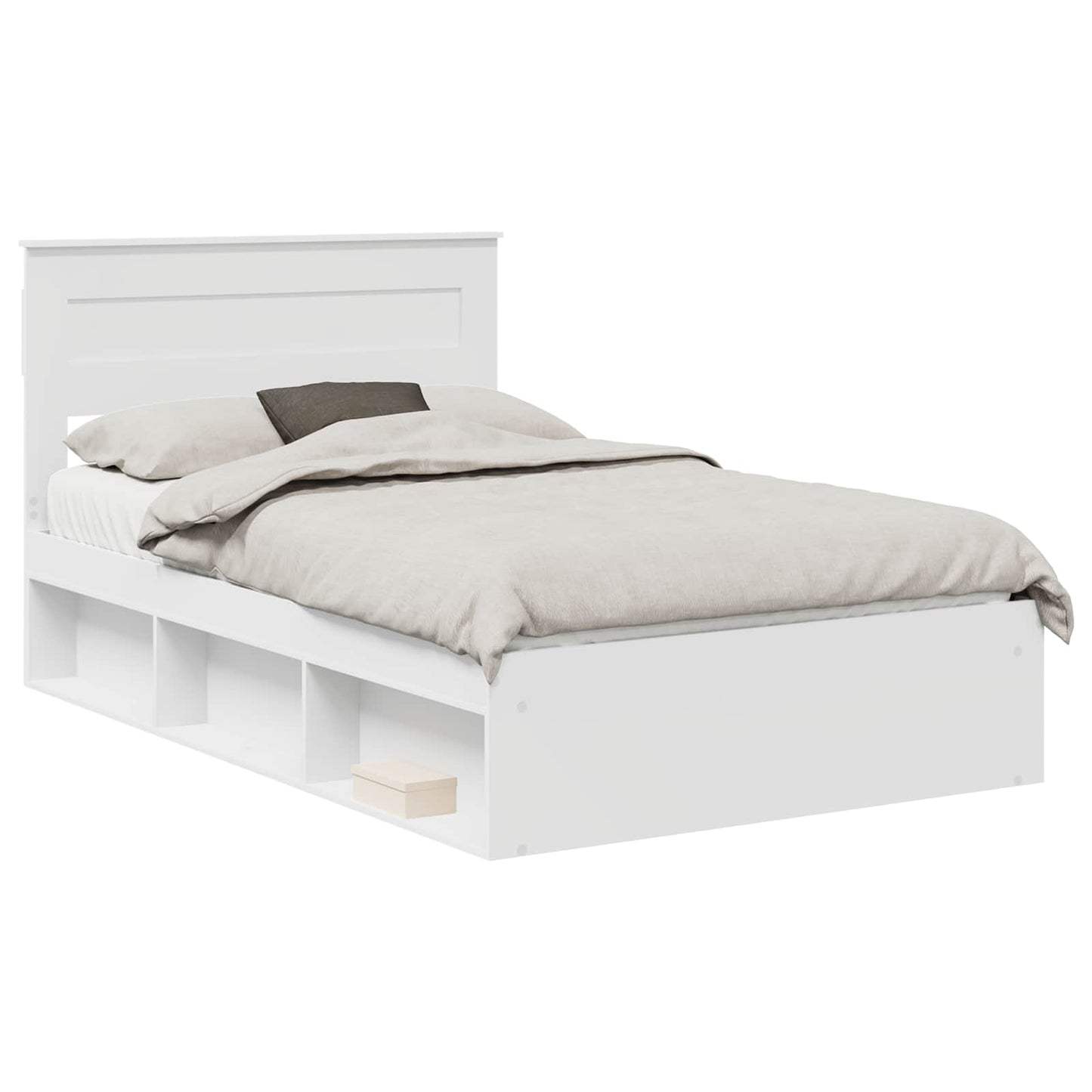 Struttura del letto Bianco 120 x 200 cm Pino massello | homemem39