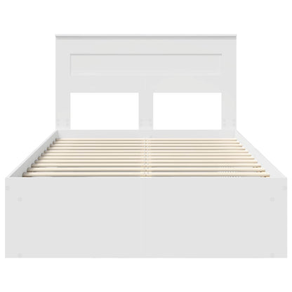Struttura del letto Bianco 120 x 200 cm Pino massello | homemem39
