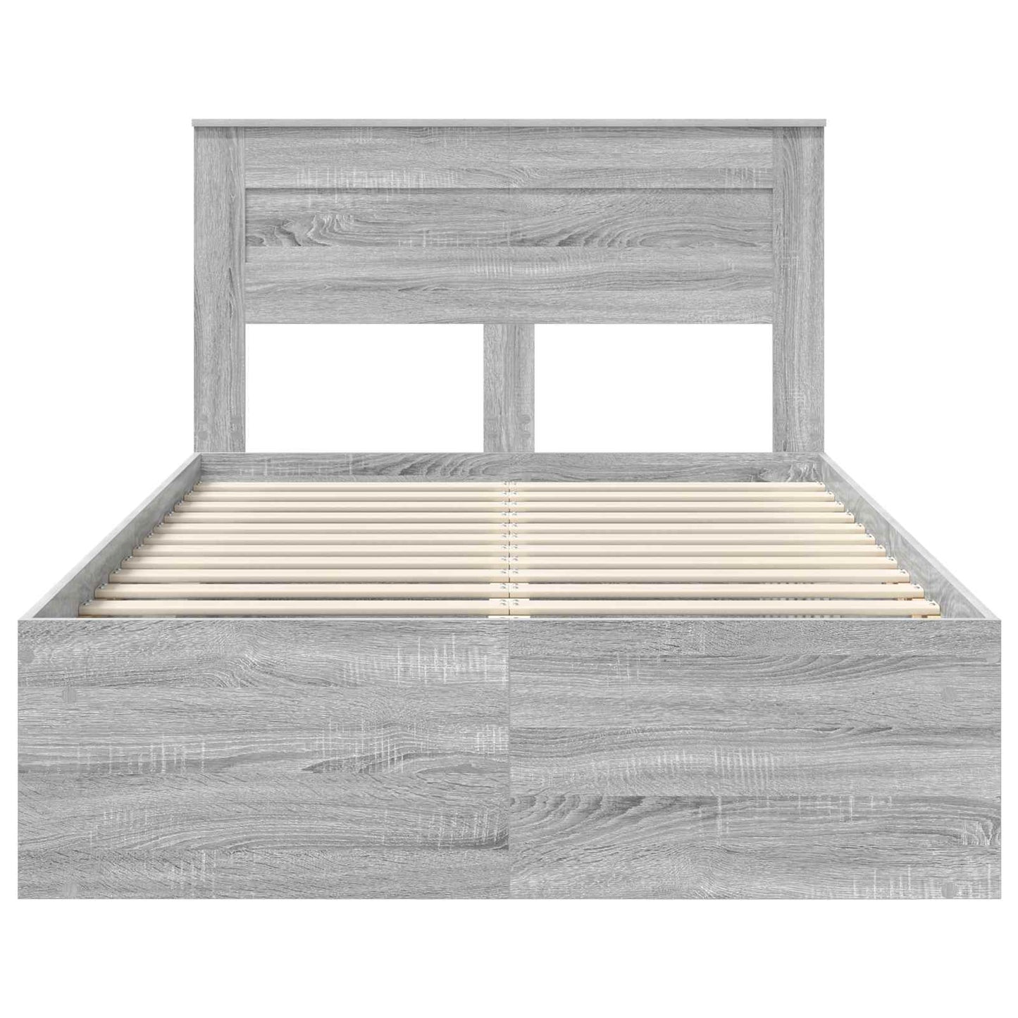 Struttura del letto Grigio Sonoma 120 x 200 cm Pino massello | homemem39