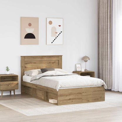 Struttura del letto Rovere Artigianale 120 x 200 cm | homemem39