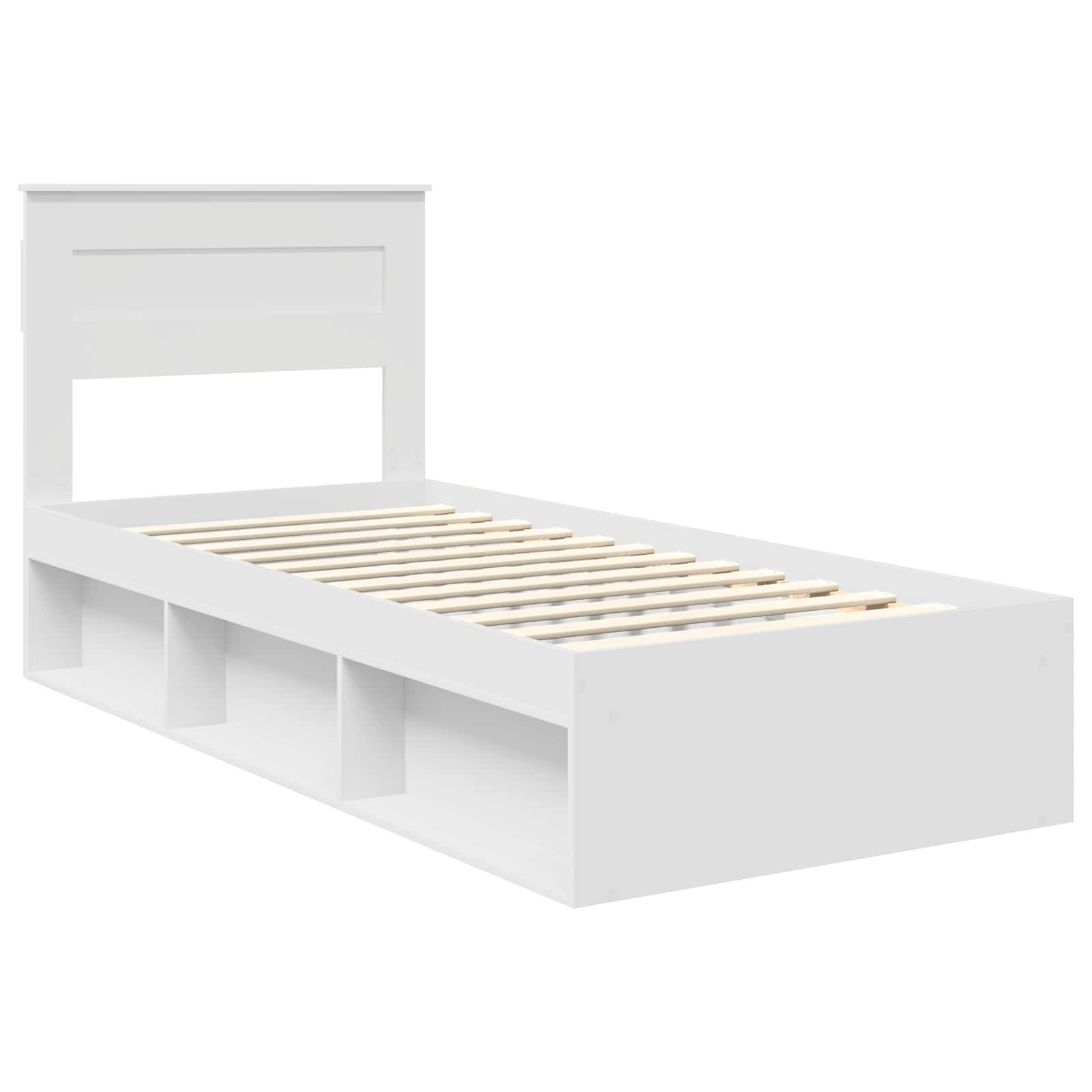 Struttura del letto Bianco 100 x 200 cm Pino massello | homemem39
