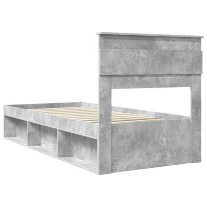 Struttura del letto Grigio Concretè 100 x 200 cm Pino massello | homemem39