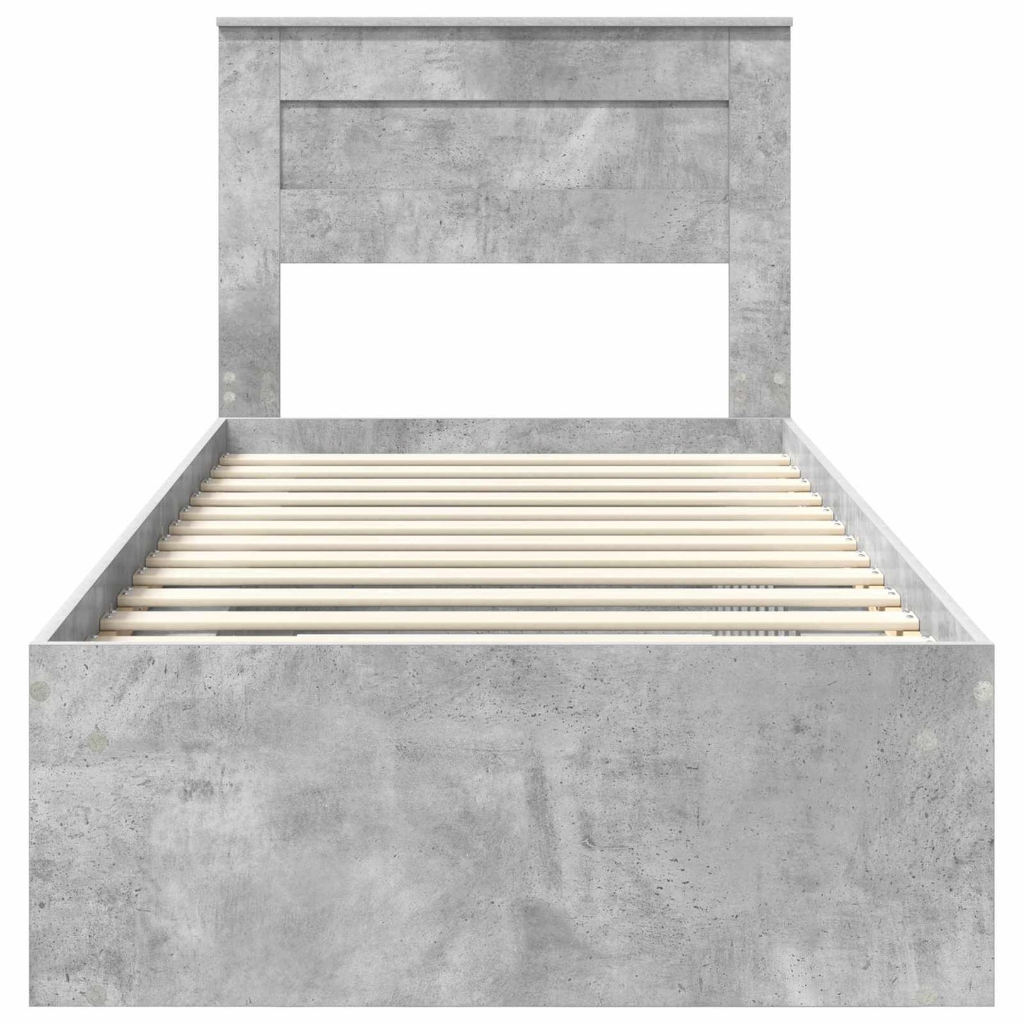 Struttura del letto Grigio Concretè 100 x 200 cm Pino massello | homemem39