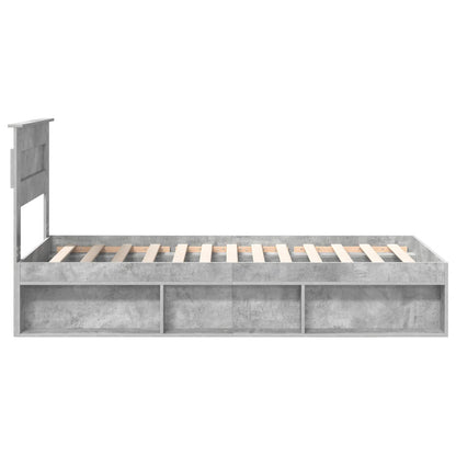 Struttura del letto Grigio Concretè 100 x 200 cm Pino massello | homemem39