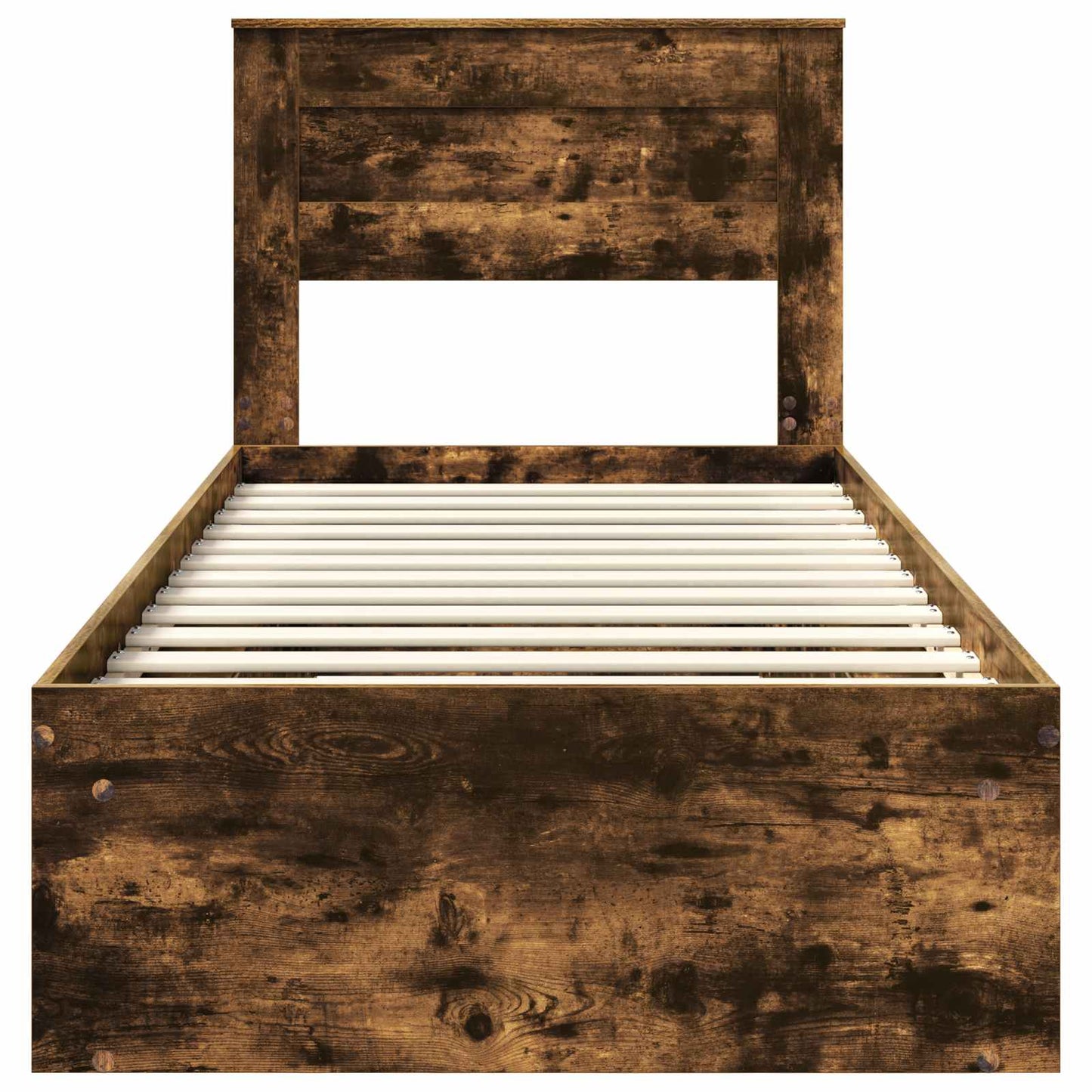 Struttura del letto Rovere fumé 100 x 200 cm Pino massello | homemem39