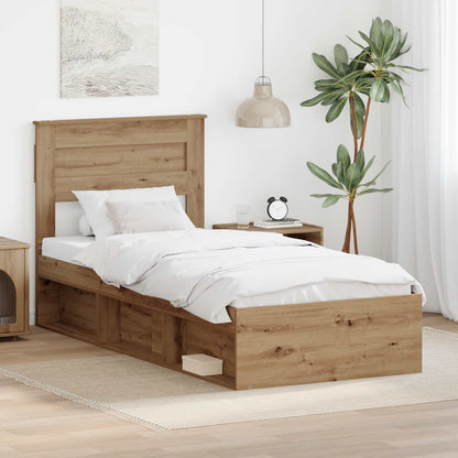 Struttura del letto Rovere Artigianale 100 x 200 cm | homemem39