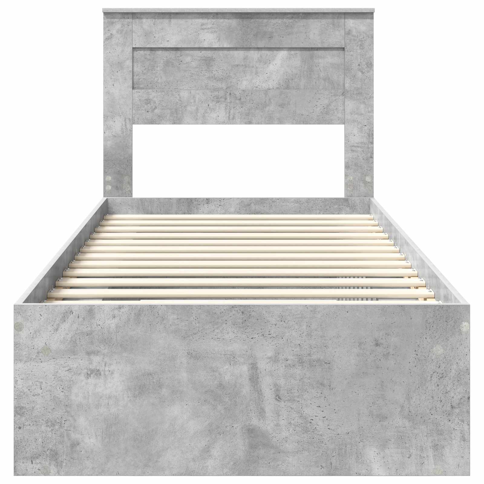 Struttura del letto Grigio Concretè 90 x 190 cm Pino massello | homemem39