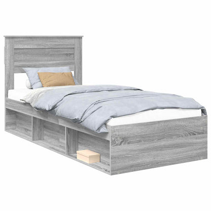 Struttura del letto Grigio Sonoma 90 x 190 cm Pino massello | homemem39