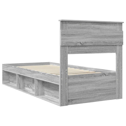 Struttura del letto Grigio Sonoma 90 x 190 cm Pino massello | homemem39