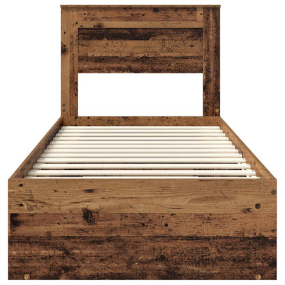 Struttura del letto Legno vecchio 90 x 190 cm Pino massello