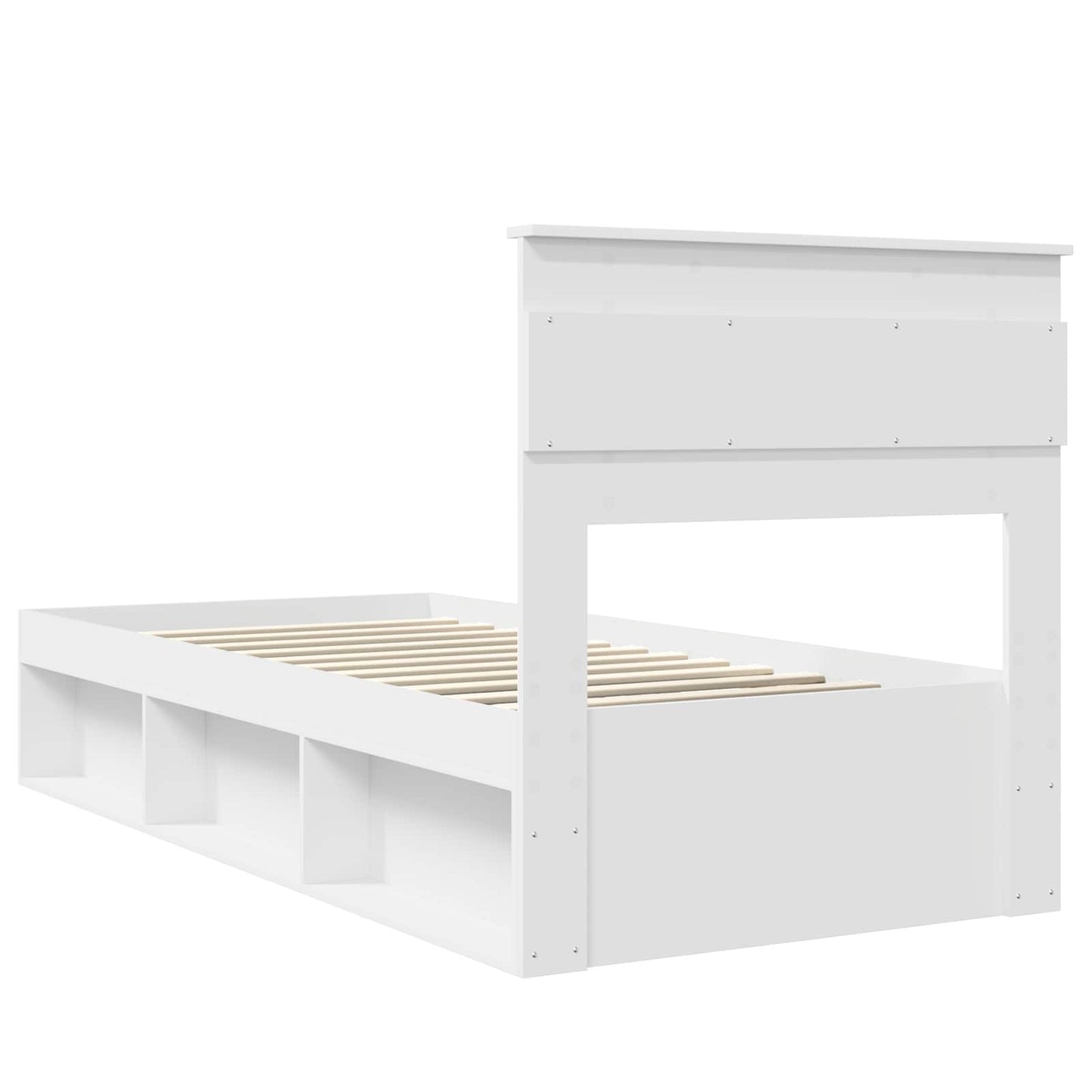 Struttura del letto Bianco 75 x 190 cm Pino massello | homemem39