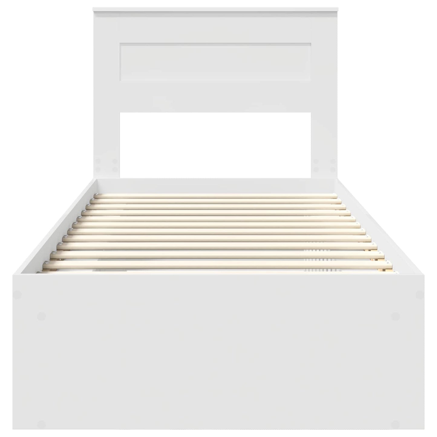 Struttura del letto Bianco 75 x 190 cm Pino massello | homemem39