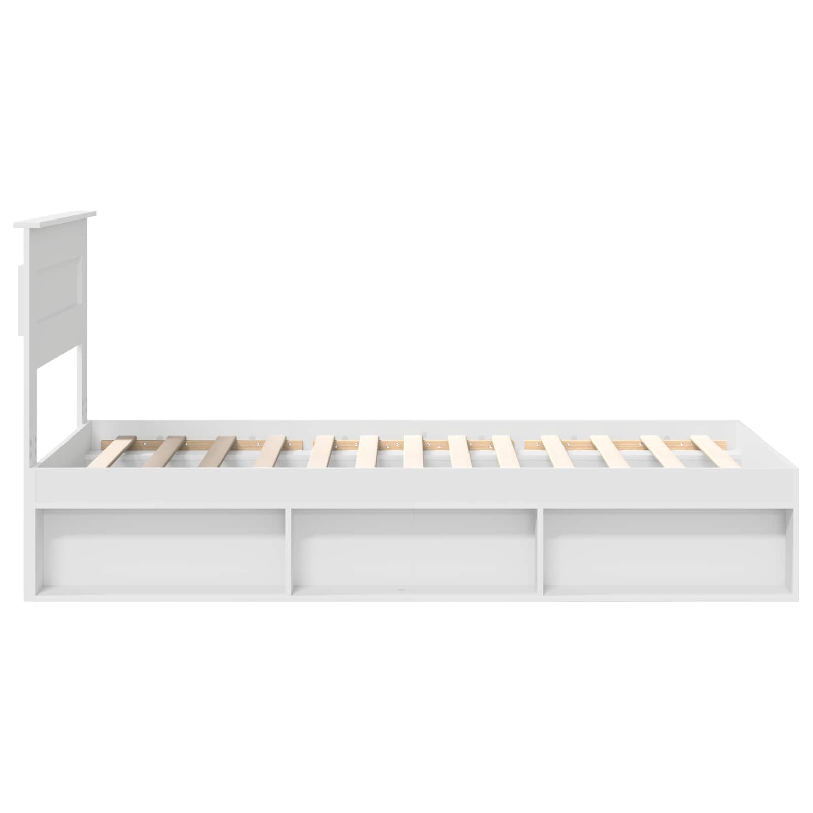 Struttura del letto Bianco 75 x 190 cm Pino massello | homemem39