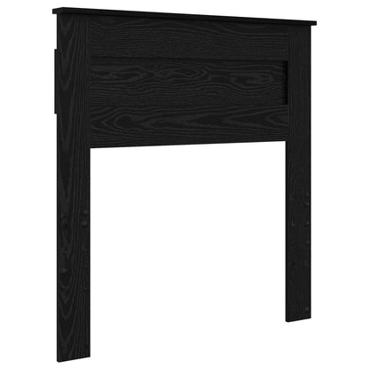 Struttura del letto con testiera Nero 75 x 190 cm Pino massello | homemem39