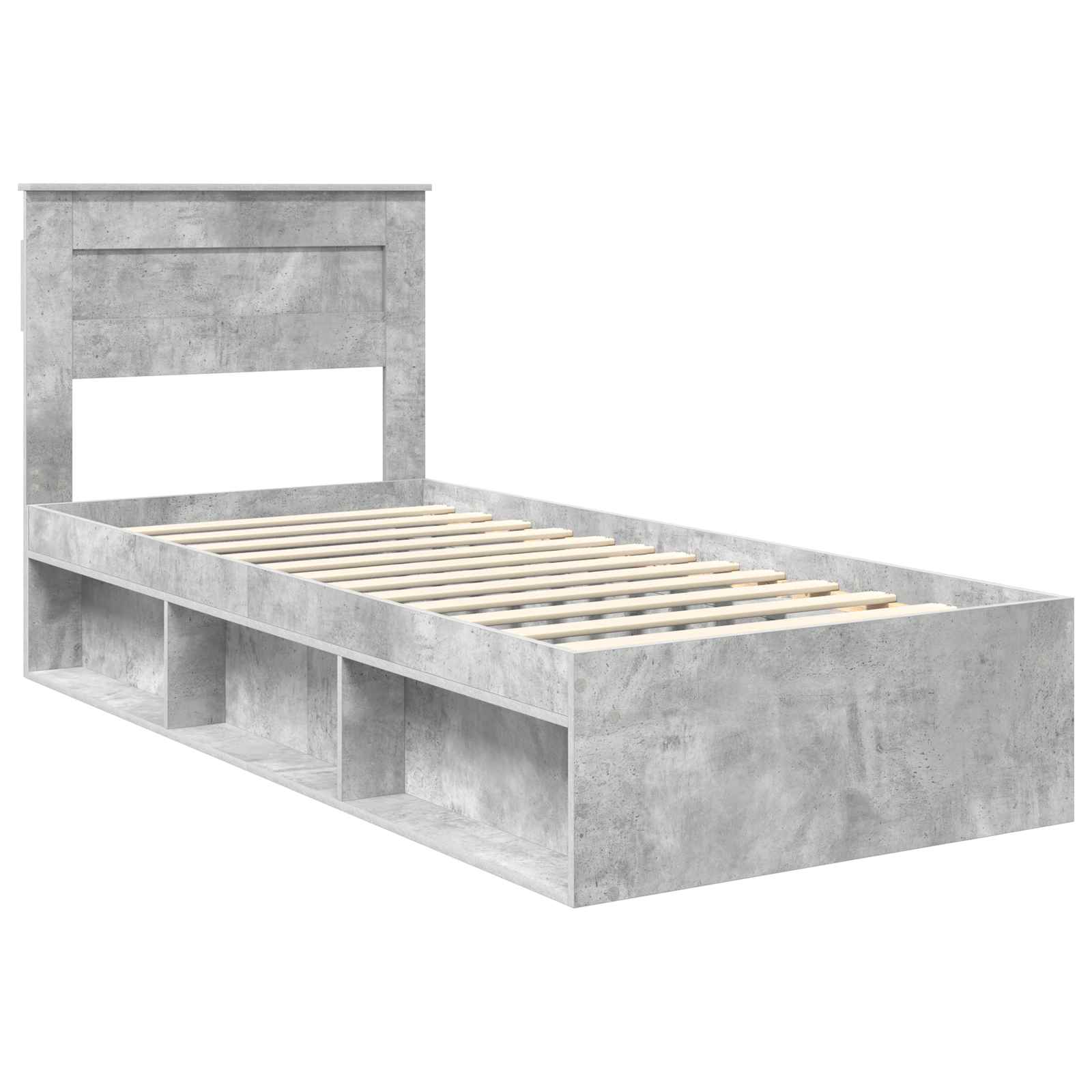Struttura del letto Grigio Concretè 75 x 190 cm Pino massello | homemem39