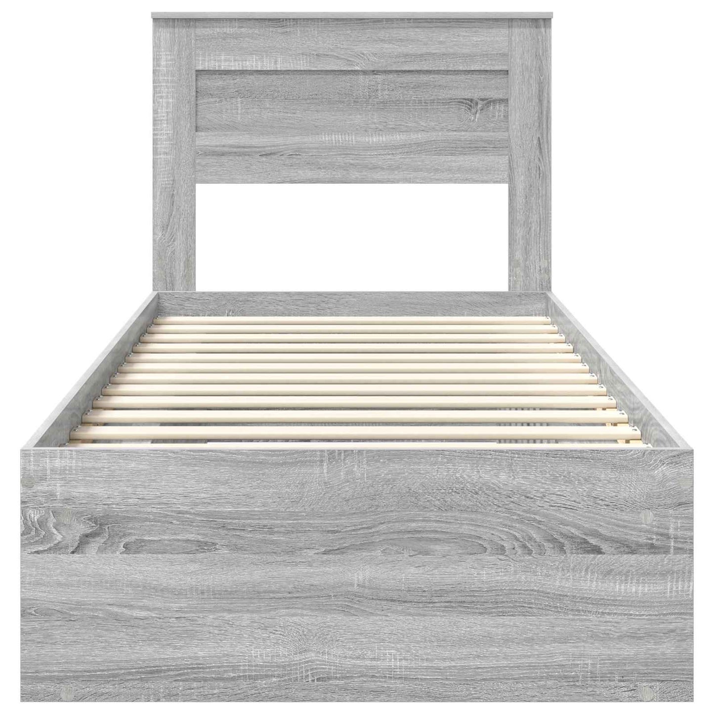 Struttura del letto Grigio Sonoma 75 x 190 cm Pino massello | homemem39