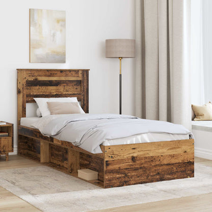 Struttura del letto Legno vecchio 75 x 190 cm Pino massello | homemem39