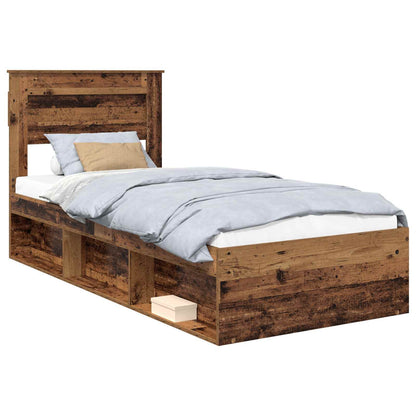 Struttura del letto Legno vecchio 75 x 190 cm Pino massello | homemem39