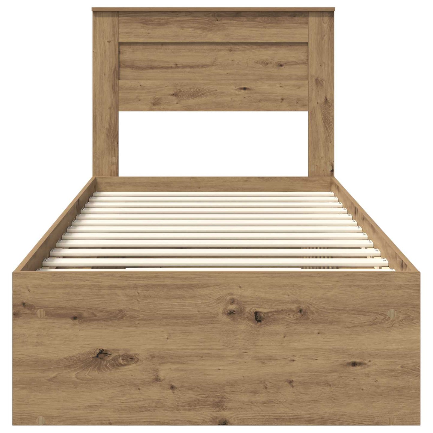 Struttura del letto con testiera Rovere Artigianale 75 x 190 cm | homemem39