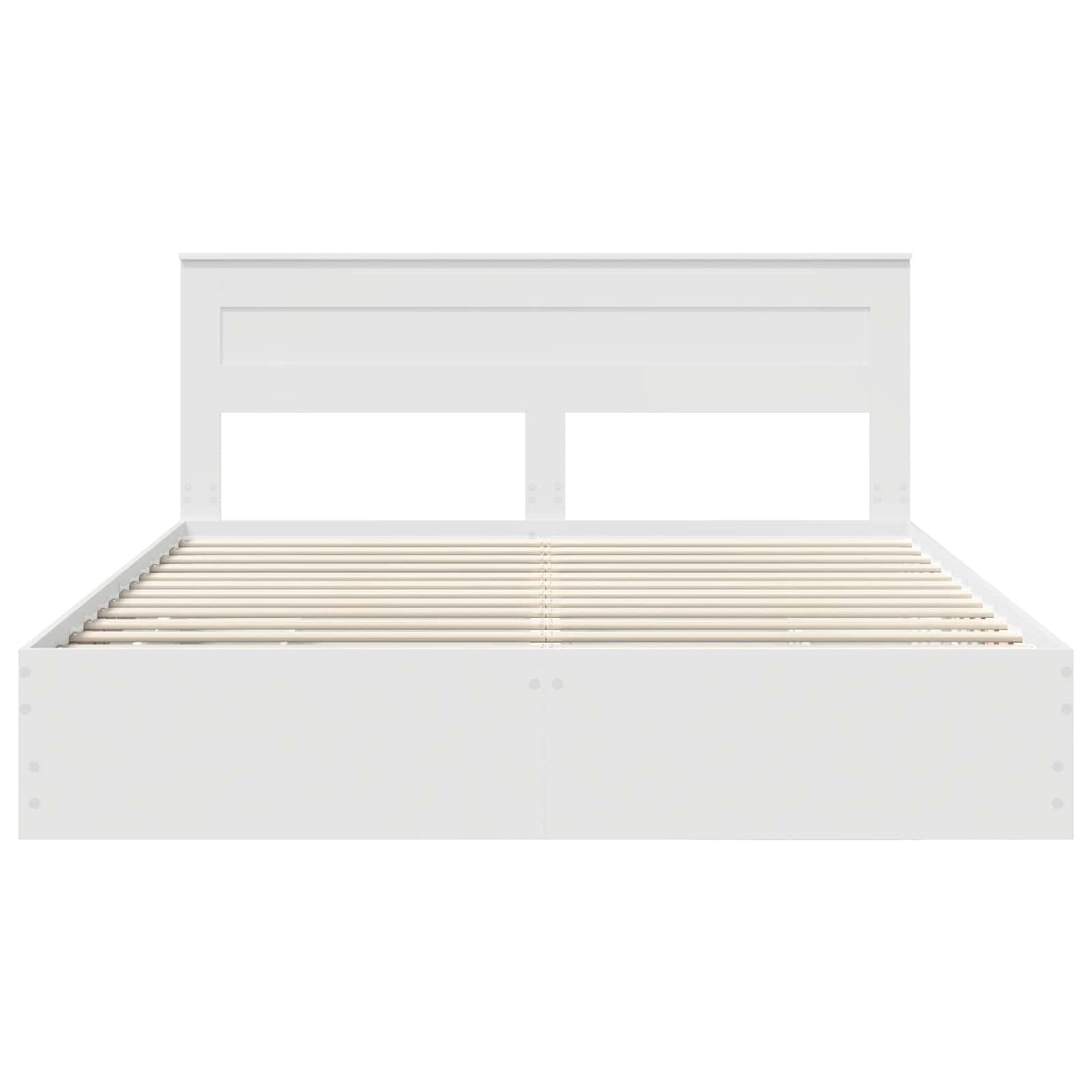 Struttura del letto Bianco 200 x 200 cm Legno Ingegnerizzato | homemem39