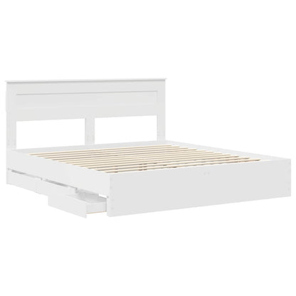 Struttura del letto Bianco 180 x 200 cm Legno Ingegnerizzato