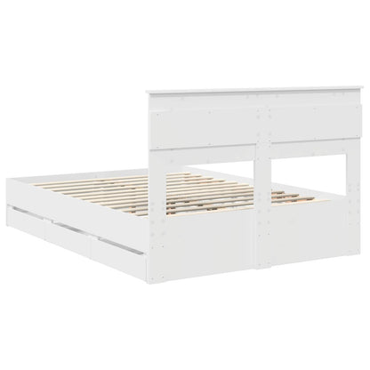 Struttura del letto Bianco 160 x 200 cm Legno Ingegnerizzato | homemem39