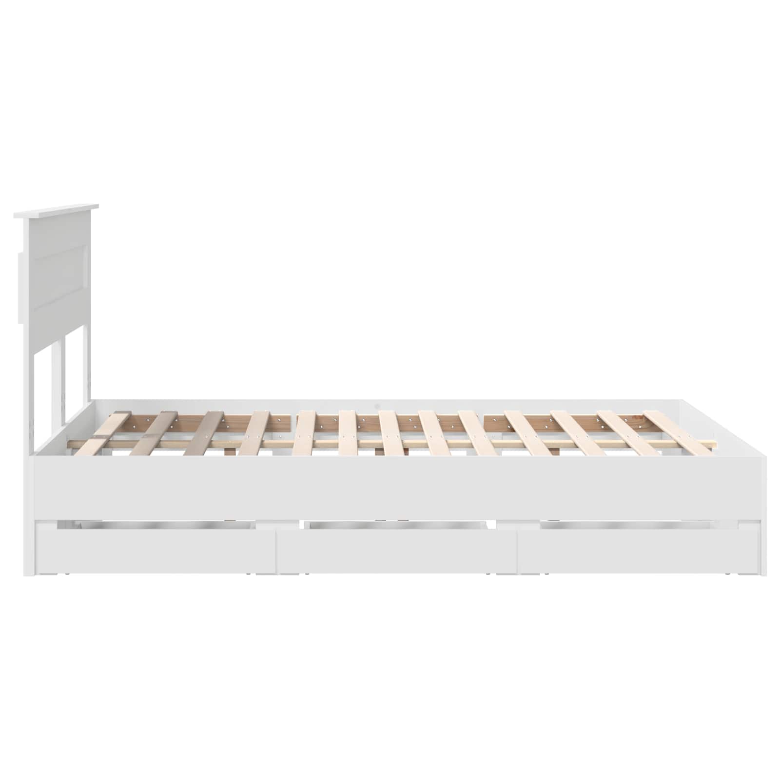 Struttura del letto Bianco 160 x 200 cm Legno Ingegnerizzato | homemem39