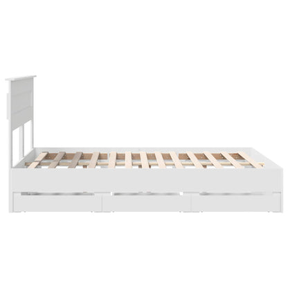 Struttura del letto Bianco 160 x 200 cm Legno Ingegnerizzato | homemem39